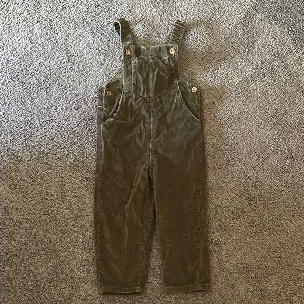 Little planet by Carters Green Corduroy Overalls, size 3 T